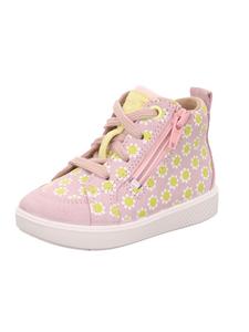 Высокие кроссовки superfit, цвет rosa/gelb