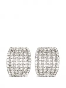 Серьги, украшенные кристаллами Jennifer Behr, серебряный