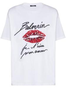 Футболка Love Letter Balmain, белый