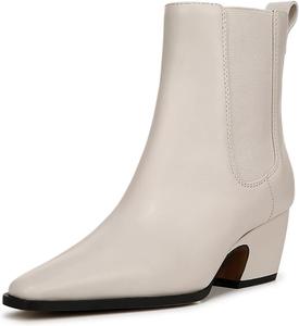 Женские ботильоны YDN с острым носком, на низком массивном каблуке, ботинки Челси, стильные зимние и осенние повседневные туфли, размер 4-16 US, Ivory
