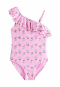 Купальный костюм REGULAR FIT -ONE SHOULDER RUFFLE Next, фуксия