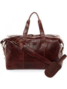 SID & VAIN Большая кожаная дорожная сумка YALE Weekender, ручная кладь, натуральная кожа, коричневый цвет