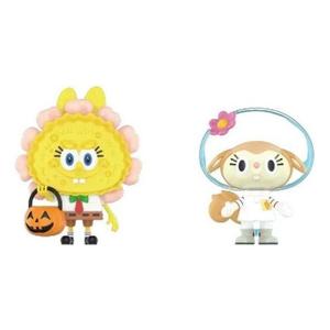 Лабубу Pop Mart x Spongebob The Monsters Labubu 'Jack O Lantern and Sandy Cheeks x Pato'