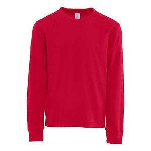 Хлопковая футболка с длинным рукавом для молодежи Next Level, Red