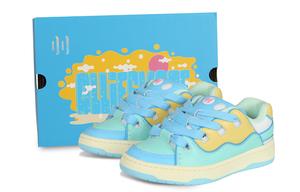 Кроссовки ollieskate BAKEII Skateboarding Shoes Unisex Low-top Blue/yellow/green, синий/желтый/зеленый