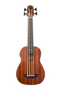 Басс гитара KALA UBASS-WNDR-FS Wanderer 4 String Satin Mahogany U-Bass Acoustic Electric Ukulele with Padded Gig