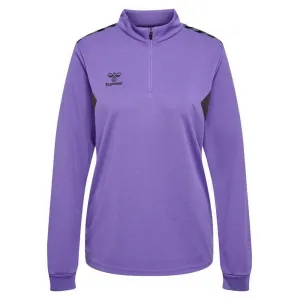 Толстовка Hummel Authentic half zip, фиолетовый