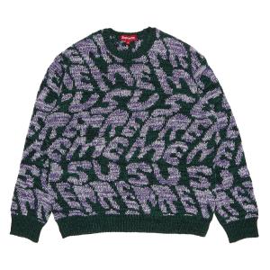 Наборный свитер Supreme Зеленый