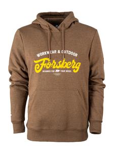 Толстовка FORSBERG Vikutson Hoodie mit Retro Logo, коричневый