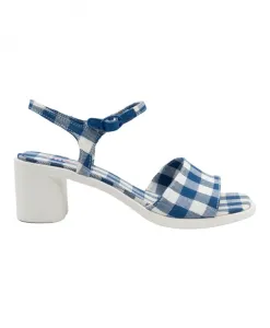 Женские сандалии в сине-белую клетку Camper, синий