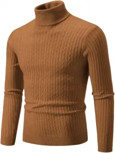 Мужской водолазный свитер из шерсти