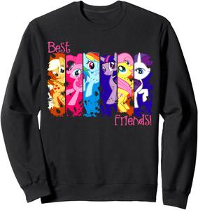 Американская толстовка My Little Pony Best Friends 01, черный