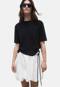 Футболка Mango SHORT-SLEEVED, Black