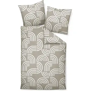 Постельное белье Janine «DAVOS65157 06», на молнии, цвет naturell