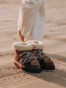 Короткие сапоги EMU Australia из микрошерсти с эффектом размытия