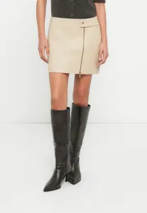 Юбка тиа кожаная юбка Samsøe Samsøe, Bone White