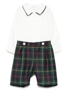 Комплект из клетчатых хлопковых шорт Mariella Ferrari, белый