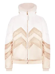 Стеганая горнолыжная куртка Valea с узором "елочка" Bogner, белый