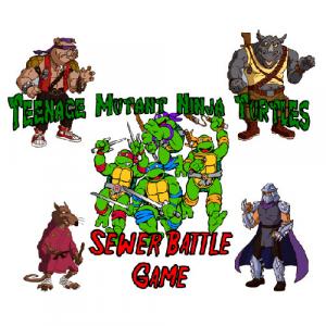 Настольная игра Tmnt Sewer Battle Pressmatic Game
