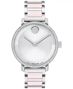 Женские часы Bold Evolution 2.0 Swiss Quartz из нержавеющей стали с керамическим покрытием цвета blush, 34 мм Movado