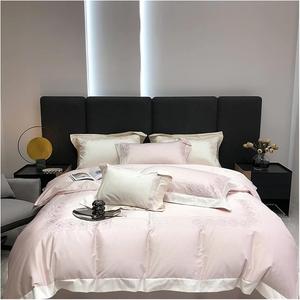 Llpsmeng Комплект постельного белья из египетского хлопка 1000TC с роскошной вышивкой