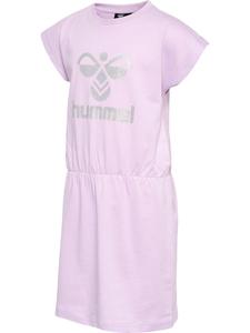 Hummel Мини-платье «Hmlflowy Dress S/S» розового цвета
