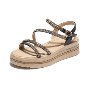 Сандалии с одним ремешком женские AOKANG, Black 1254821065B