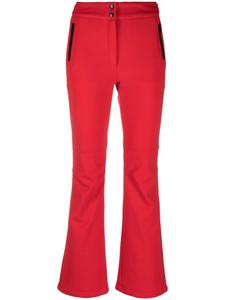Yves Salomon брюки с завышенной талией и пуговицами, красный