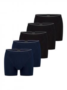 Schiesser Ретро шорты/брюки из органического хлопка 95/5 Originals, черно-синие