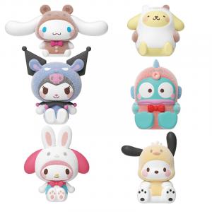 Слепая коробка с костюмами персонажей Chibi из коллекции Sanrio Family, одиночная мистери-бокс/полный набор 18 шт MOETCH