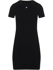Платье с аппликацией логотипа Givenchy, черный
