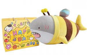 Акула пчела плюшевая кукла высота 28cm/38cm/48cm/60cm длина 28cm Mise