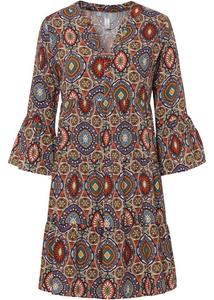 Тканое платье с воланами Rainbow, оранжевый