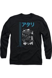 Футболка Atari Schematic с длинным рукавом для взрослых Gildan, черный