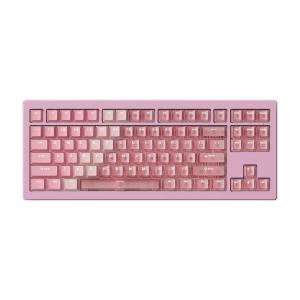 Клавиатура Akko 5087 V3 HE, градиент розовый/прозрачный, английская раскладка