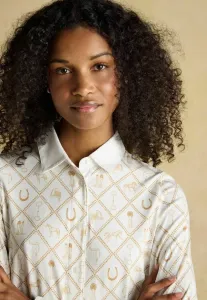 Блузка-Рубашка charlotte с принтом и стандартным кроем Joules, Horse Icons