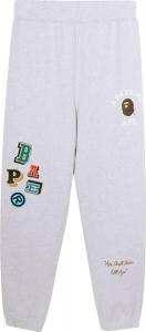 Брюки BAPE Multi Fonts Sweat Pants 'Grey', серый