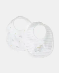 Набор из двух детских слюнявчиков Cotton Juice, черный