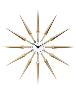 Настенные часы с солнечными лучами Infinity Instruments, brown