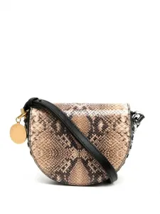 Сумка на плечо Frayme с откидным клапаном Stella Mccartney, коричневый