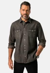 Рубашка с длинными рукавами и воротником «кент» современного кроя. Jp1880, Dark Brown