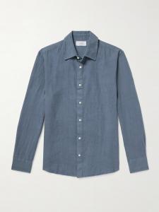 Льняная рубашка MR P., синий