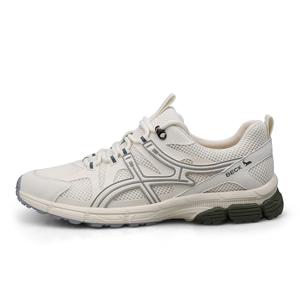 BECK Низкие повседневные мужские кроссовки бело-серые, цвет White Gray