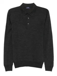 Рубашка поло с длинными рукавами Barba, серый