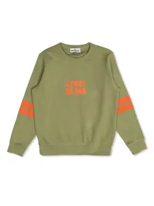 Толстовка с логотипом Stone Island Junior, зеленый