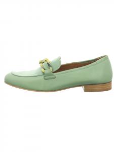 Тапочки женские на гладкой или кожаной подошве до 25 мм зеленого цвета MARIPÉ