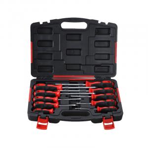 Отвертка ENDURA, 10 предметов, с резиново-пластмассовой ручкой E1173/шт.