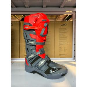 LEATT Внедорожные ботинки 5.5 4.5 motorcycle t10 trail t7 tire, регулируемая ось, противоскользящие adv-ботинки, 4.5 красно-серый trail version enduro, размер 44.5