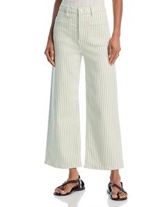 Джинсы Anchor в полоску Seamist FRAME, зеленый