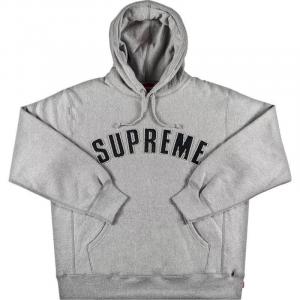 Худи Supreme Pearl Logo Hooded, серый